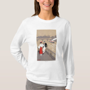 T-shirt La La citent la scène d'art déco