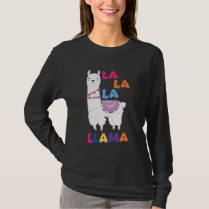 T-shirt La La La Llama - Drôle Chant Llama
