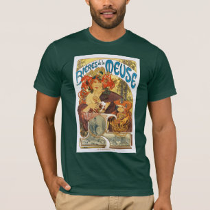 T-shirt La la Meuse (bière de Mucha - de Bieres De de la