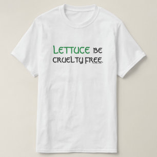 T-shirt La laitue soit la chemise libre de cruauté