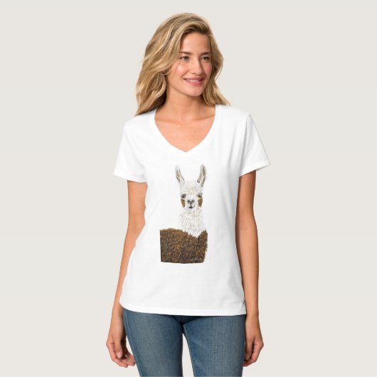 T-shirt La lama de maman (Devant entier)