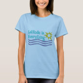 T-shirt La latitude est tout chemise de plage (Devant)