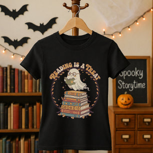 T-shirt La lecture d'Halloween est un délicieux cadeau pou