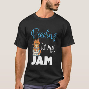 T-shirt La lecture est de la confiture Chat Lire Professeu