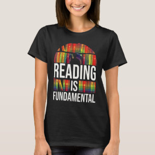 T-shirt La lecture est fondamentale poésie Bookwort et liv