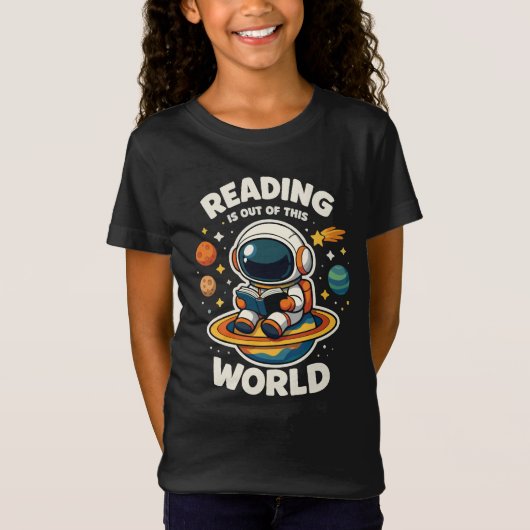 T-Shirt La lecture est hors de ce monde (Devant)