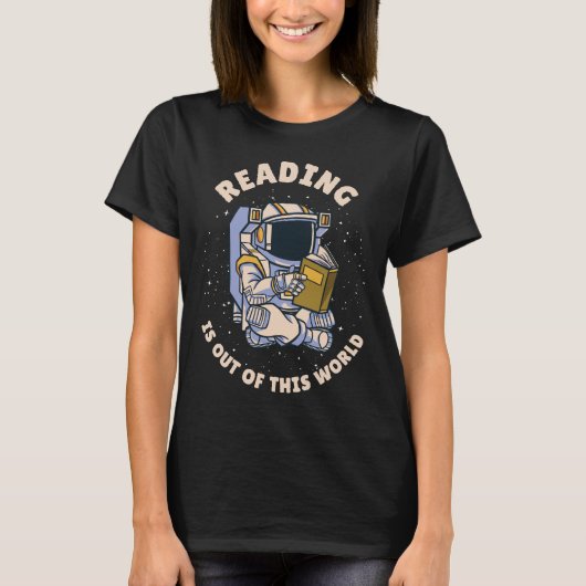 T-shirt La lecture est hors de ce monde (Devant)