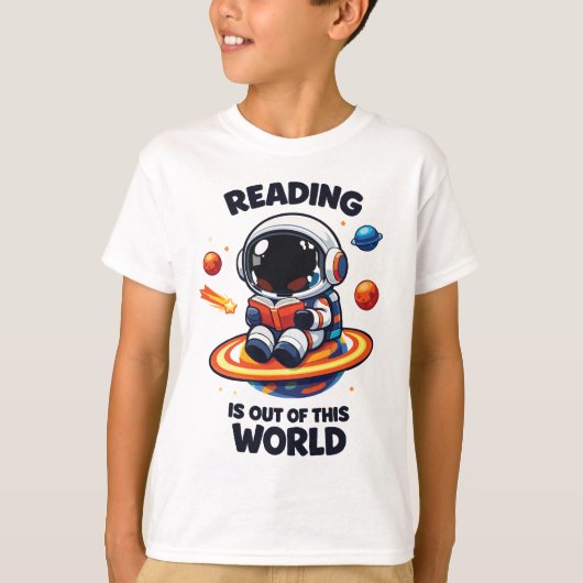 T-shirt La lecture est hors de ce monde (Devant)