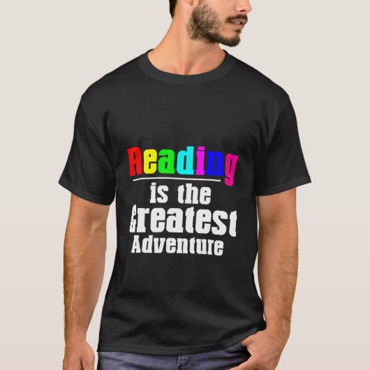 T-shirt La Lecture Est La Plus Grande Aventure (Devant)