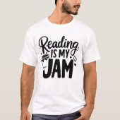 T-shirt La lecture est ma confiture (Devant)