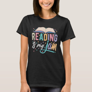 T-shirt La lecture est ma confiture arc-en-ciel Mignonne B