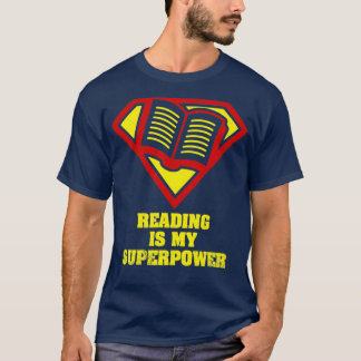 T-shirt La lecture est ma super-puissance chemise essentie