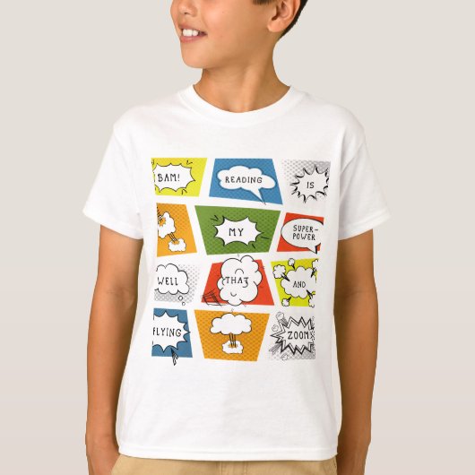 T-shirt La lecture est ma superpuissance (Devant)