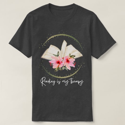 T-shirt La lecture est ma Theraphie (Design devant)