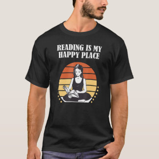 T-shirt La lecture est mon endroit heureux_8