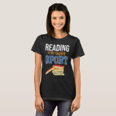 T-shirt La lecture est mon favori Sport Déclaration Bookah (Devant entier)