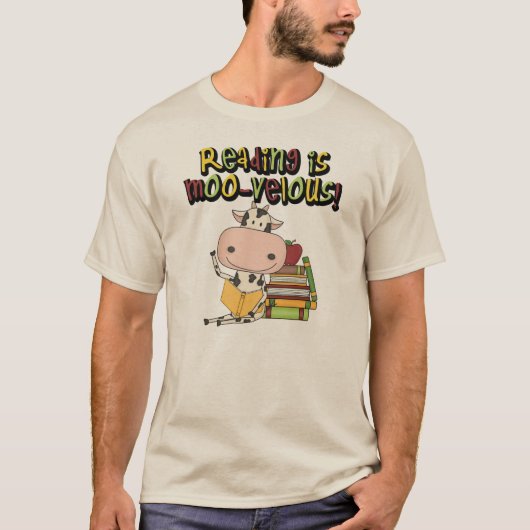 T-shirt La lecture est MOO-velous (Devant)