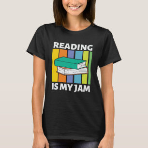 T-shirt La lecture est My Jam Retro Bookworm Librarian Ang