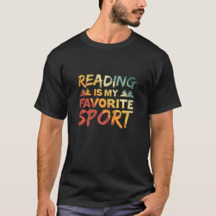 T-shirt La Lecture Femme Est Mon Sport Vintage Retro Favor