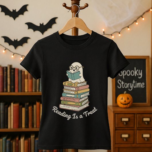 T-shirt La Lecture Librairie D'Halloween Drôle Est Un Trea