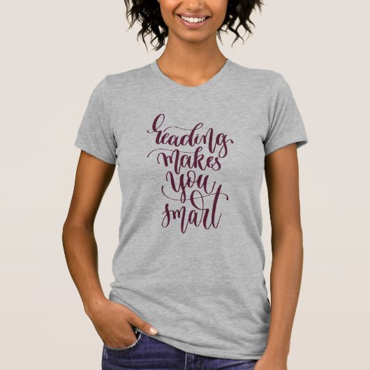 T-shirt La lecture vous rend futés (Devant)