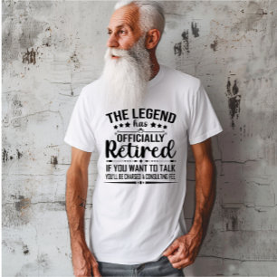 T-shirt La légende a officiellement pris sa retraite retra