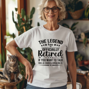 T-shirt La légende a officiellement retiré la retraite fuu