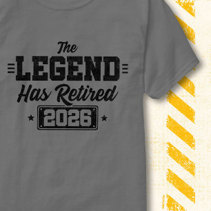 T-shirt La légende a pris sa retraite Citation drôle rétro