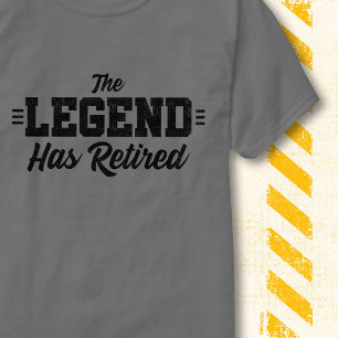 T-shirt La légende a pris sa retraite Retraite drôle rétro