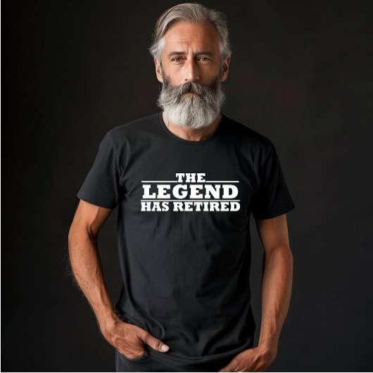 T-shirt La légende a retiré de drôles citations de retrait