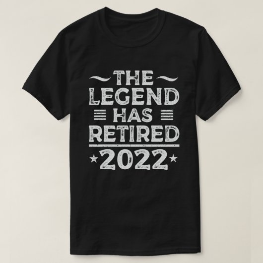 T-shirt La Légende A Retraité 2022 Drôle cadeau de retrait (Design devant)