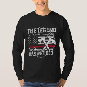 T-shirt La Légende A Retraité Le Pompier Retraité