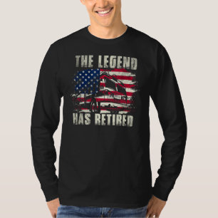 T-shirt La Légende A Retraité Pompier Pompier Homme Pompie