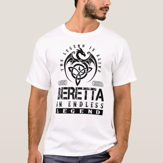 T-shirt La légende de BERETTA est vivante (Devant)