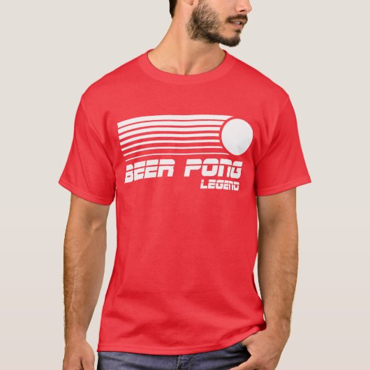 T-shirt La légende de la bière Pong T (Devant)