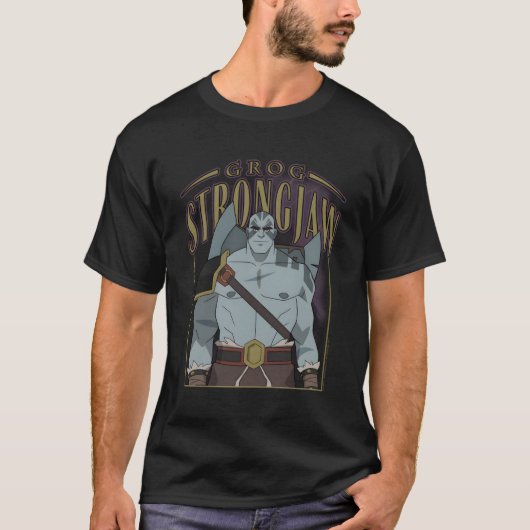 T-shirt La Légende De Vox Machina Grog Strongjaw (Devant)