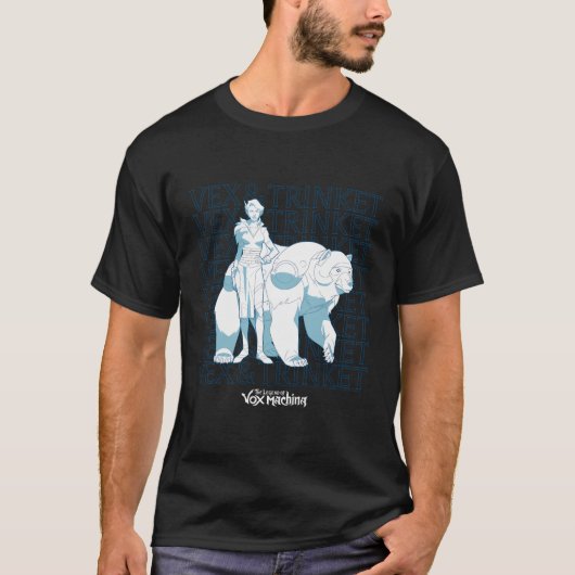 T-shirt La Légende De Vox Machina Vex Et Trinket (Devant)