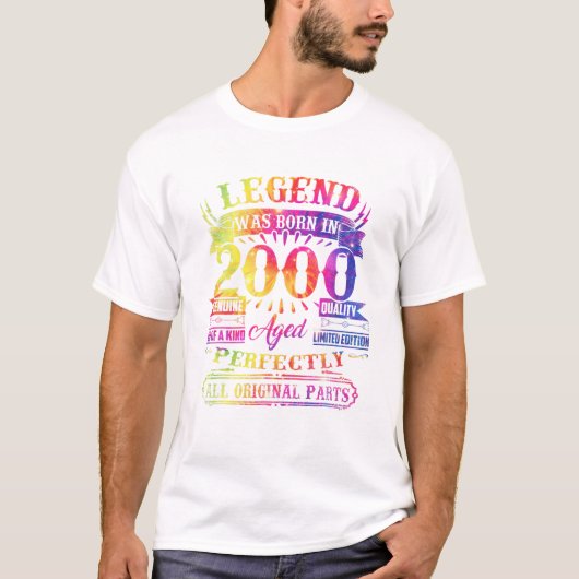 T-shirt La légende est née en 2000 (Devant)