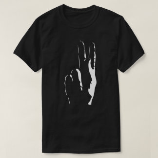 T-shirt la lettre K en langue des signes