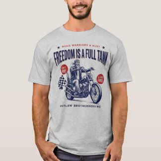 T-shirt La liberté, c'est un réservoir plein – Vintage mot