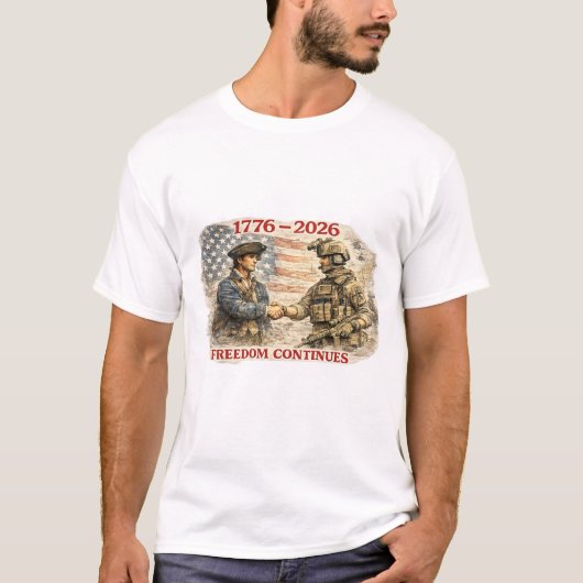 T-SHIRT LA LIBERTÉ CONTINUE (Devant)