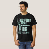T-shirt La Liberté D'Expression Plus Importante Que Vos Se (Devant entier)