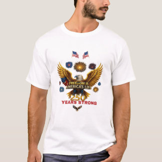 T-shirt La liberté est la vie des Américains