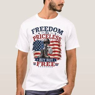 T-shirt La liberté est sans prix mais pas gratuite Vétéran