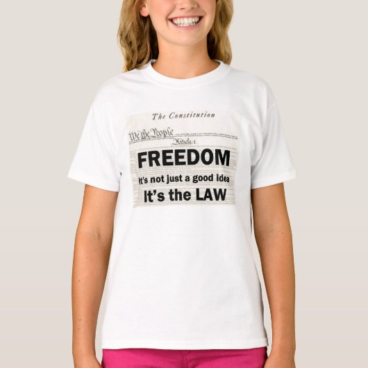 T-shirt La liberté n'est pas seulement une bonne idée (Devant)