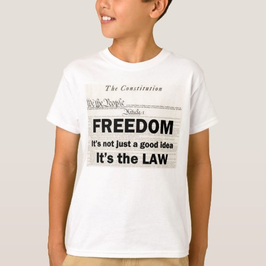 T-shirt La liberté n'est pas simplement une bonne idée (Devant)