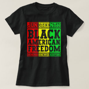 T-shirt La liberté noire-américaine du 19ème siècle en sou