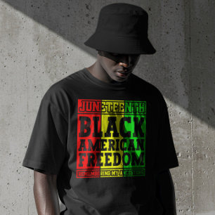 T-shirt La liberté noire-américaine du 19ème siècle en sou