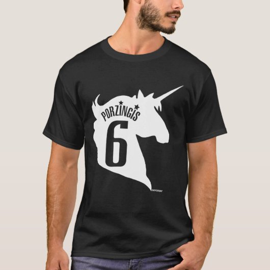 T-shirt La licorne - Kristaps Porzingis (Blanc) (Devant)