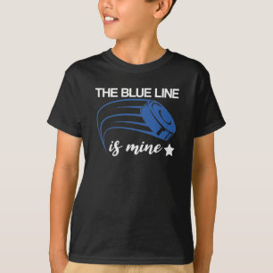T-shirt La Ligne Bleue Est Le Défenseur Défensif Du Hock